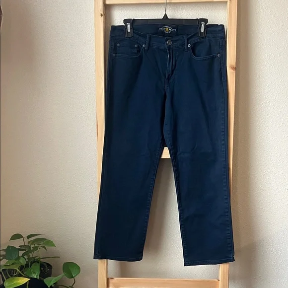 Lucky Brand Women's Dark Blue Ankle Jeans - Picture 1 of 5